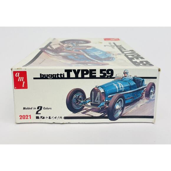 AMT Matchbox Bugatti Type 59 1:32 Plastic Model Kit 2021 New Open Box - Picture 5 of 7